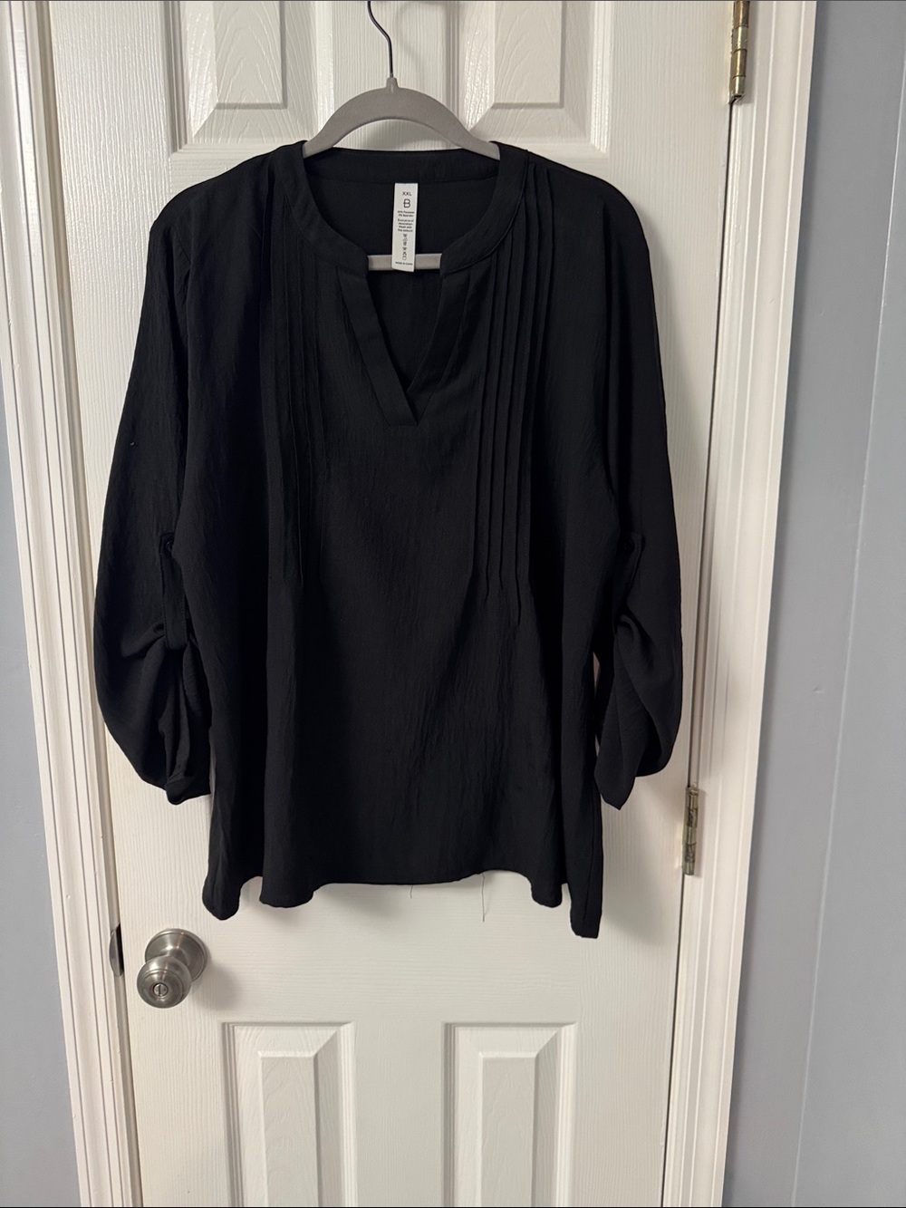 XXL Black Tunic Top